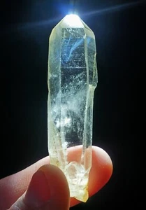 Lemurian "Blue Angel Feathers" Quartz Natural Point Crystal Rough Healing - Picture 1 of 8