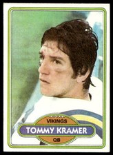 1980 Topps 138 Tommy Kramer  Minnesota Vikings  RC Football Card