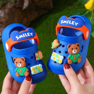 Cute Cartoon Children Slippers Breathable and Anti-Slip EVA Soft Bottom for Boys - Picture 1 of 10