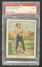1910 T220 MECCA CHAMPIONS JACK DEMPSEY BOXING CARD - PSA 5
