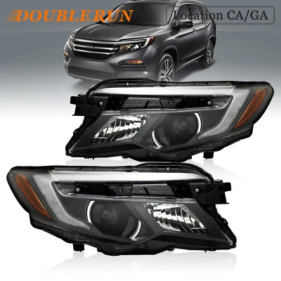For 2016-2018 Honda Pilot/2017-2020 Ridgeline Halogen Headlights Pair Left Right Foto 1 de 4