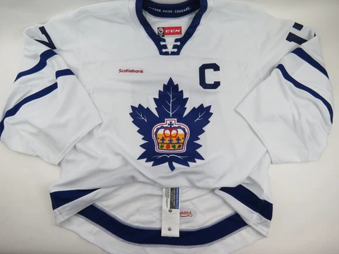 Rich Clune Toronto Marlies Pre-Game Worn AHL Pro Stock Hockey Jersey 58 GOALIE Cover