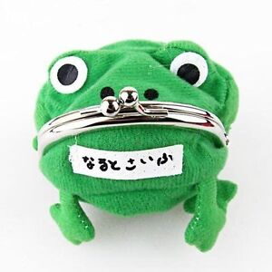 Naruto Green Frog Coin Bag Cute Purse Cosplay Props Wallet Plush Toy Funny Gift