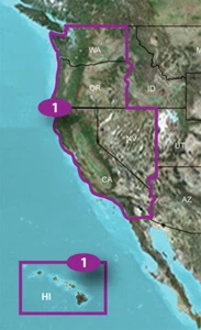 Garmin TOPO US 24K West &North GPS Map 010-C1129-00, incl. WA OR CA NV HI - Picture 1 of 3