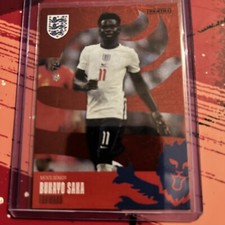 Panini The Best Of England 2022 Bukayo Saka Red Laser Parallel 42/75