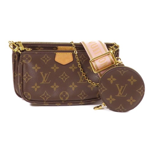 LOUIS VUITTON（LV） LOUIS VUITTON LV GHW Multi Pochette Accessori Borsa 2 Vie M44840 Monogram Marrone