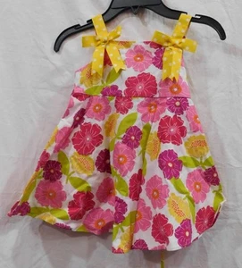 NWT - Infant Girl's Floral Sleeveless Dress from Bonnie Baby - Sz 24months - Picture 1 of 2