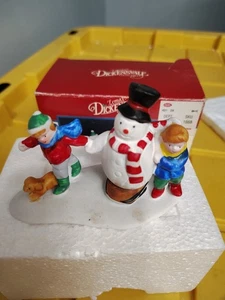 Vintage Lemax Christmas Village Collection Porzellan Unser Schneemann Figur 1993 - Bild 1 von 4