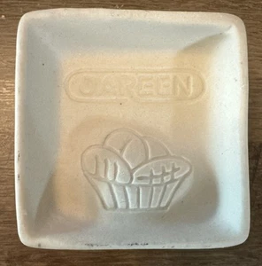 Molde de porcelana mantequilla chocolate Jareen comestible cumplidos cesta de pan - Imagen 1 de 7