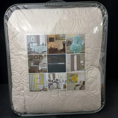 Madison Park Reversible Bedspread Set - Ivory-Queen - Image 1 of 4