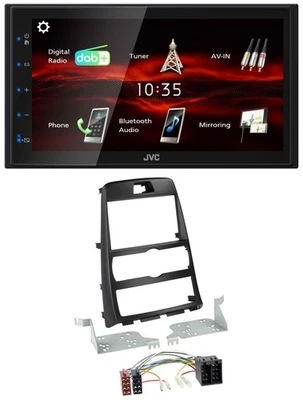 JVC USB Bluetooth MP3 DAB 2DIN Autoradio für Hyundai Genesis BK 10-12 - Bild 1 von 4
