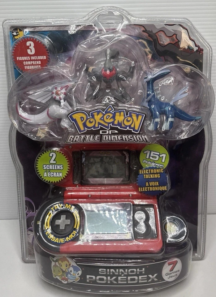 Pokemon Diamante Perla Sinnoh Pokedex Con 3 Figuras Selladas Pokemon 151 Foto 1 de 4