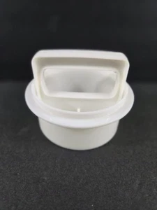 Tupperware #884 Hamburger Press and #883 Ring White 3 5/8" Grilling USA Vintage - Picture 1 of 5