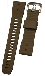CASIO PRO TREK Brown Genuine Rubber Watch strap Band 10680550 for PRJ-B001 - Picture 1 of 1