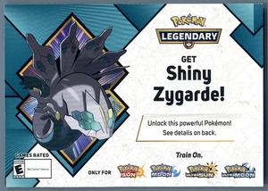 June 2018 Pokemon Code Year of the Legendary Shiny Zygarde Event [EXPIRED CODE] - Picture 1 of 2