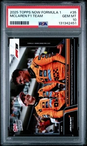 PSA 10  McLaren Formula 1 Team - 2025 Formula 1 Topps NOW - #35 - Picture 1 of 2