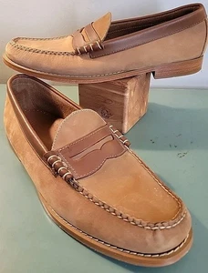 G.H. Bass & Co Weejuns Wayne Brown Suede Leather Loafers Mens Size 11.5 D - Picture 1 of 17