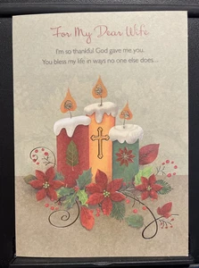 Merry Chistmas For Wife Greeting Card w/Envelope - Picture 1 of 3