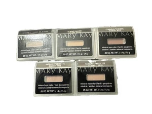 Lot of 5 Mary Kay Mineral Eye Color Sienna,  2Hazelnut,Cinnabar, Almond, - Picture 1 of 1