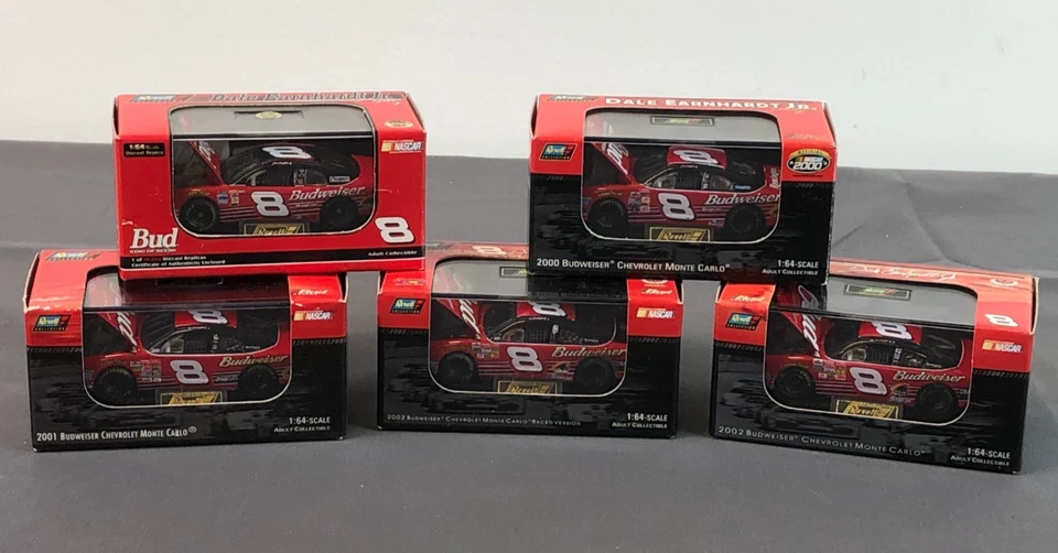 5 Colección Revell 1:64 Diecast 1999-2002 #8 BUDWEISER DALE WONHARDT Jr NASCAR Foto 1 de 4