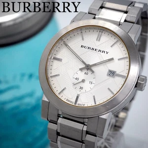 Reloj para hombre Burberry The City BU9900 esfera plateada SS 42 mm vintage funcionando redondo - Imagen 1 de 24