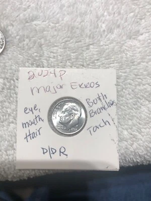Proof like 2024 P Roosevelt Dime lots of errors Huge Drooling Die and others - Image 1 of 4