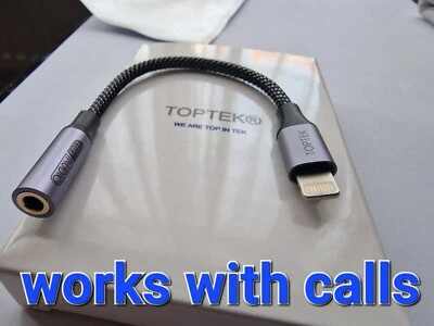 Adapter für iPhone auf 3,5 mm AUX Kopfhörerbuchse Original Stecker Plug and Play:: - Bild 1 von 4