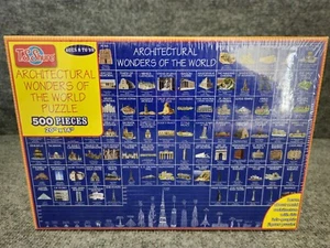 T.S. Shure 500 Piece Puzzle ARCHITECTURAL WONDERS OF THE WORLD - Picture 1 of 4