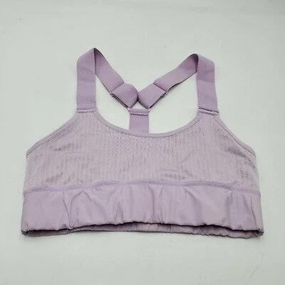 Sujetador deportivo acanalado Zella para mujer en lavanda talla mediana nuevo sin etiquetas Foto 1 de 4