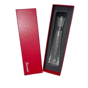 Baccarat Crystal Mikado Passion Clear Flower Vase Very Good in Box - Picture 1 of 7