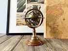 Globe sphère en laiton armillaire zodiaque vintage