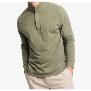 Sun Farer Southern Tide Ocean View Mens Pullover Long Sleeve Green Shirt Sz M - Picture 1 of 10
