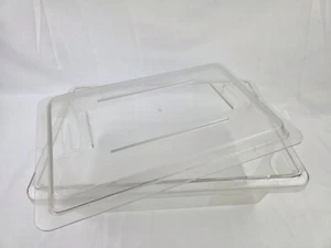 RUBBERMAID COMMERCIAL Food TOTE BOX, 3309CLE 3.5 gal 18" x 12" x 6" - Picture 1 of 5