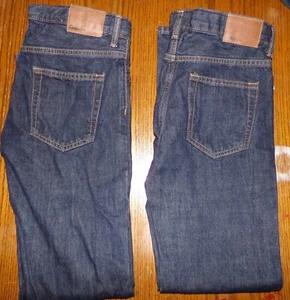 GapKids Gap Kids Girls Jeans 14 Reg 2 PAIR New Straight Leg Adjustable Waist - Picture 1 of 7