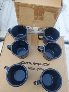 6 PACK Aladdin Temp-Rite DM105E 8oz Dim High Heat Mug, Evening Blue 98458 - Picture 1 of 8