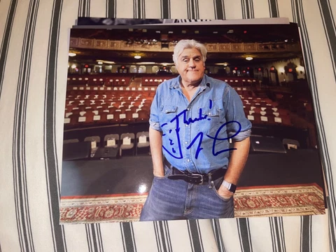 JAY LENO signed Tonight Show Host 8x10 photo A Cover