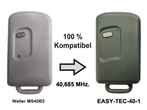 Ersatz Handsender für 1 Kanal 40,685 Mhz. Weller MS40B2 durch EASY-TEC-40-1 - Bild 1 von 3