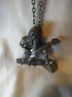 Iron Maiden Cast Pewter Image Real Live/ Necklace 1996/10 in. Chain/Preowned. 