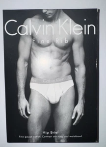 VINTAGE Calvin Klein Men’s Hip Brief Size Medium FINE RIB 2008 DEAD STOCK - Picture 1 of 11