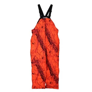 Gamehide Men's Flatland Insulated Blaze Orange Camo Deer Hunting Bibs - Picture 1 of 2