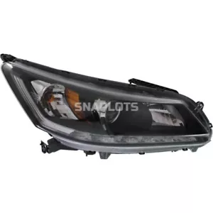 New HO2503156 Right Side Halogen Head Lamp Assembly Fits 2013-2015 Honda Accord - Picture 1 of 8