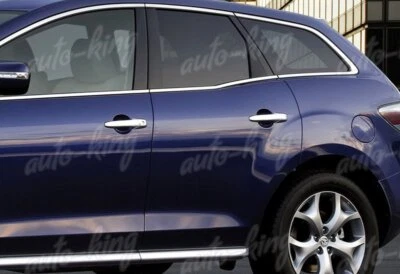 MIRROR CHROME 8-PCS DOOR HANDLE COVER CAP FIT 07-10 FORD EDGE/ 06-12 FORD FUSION - Image 1 of 3