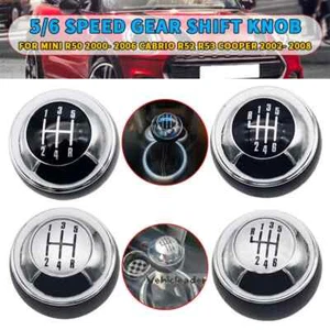 5/6 Speed Manual Chrome Car Gear Shift Knob For Mini R50 Cabrio R52 R53 Cooper - Imagen 1 de 12