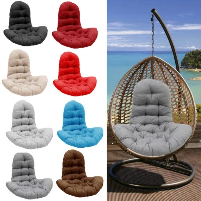 HM-GARDEN123 Large Garden Hanging Swing Egg Chair Cushion Replacement Outdoor Seat Mat Pillow