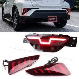 Luces antiniebla traseras LED para Toyota CHR C-HR 2016-2022 indicador de luz trasera de parachoques - Imagen 1 de 11