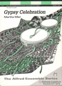 1993 Martha Mier Zwei Klaviere Vier Hände Noten (Zigeunerfeier) - Bild 1 von 1