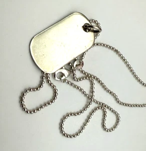 Vintage Pendant Sterling Silver 925 Necklace Jewellery Rectangular 5.81g - Picture 1 of 5