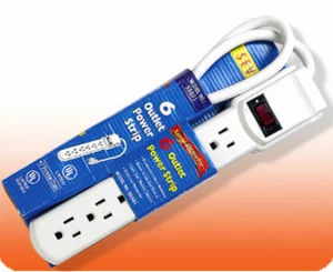 6 Steckdosen Standard US Steckdosenleiste, Überspannungsschutz für amerikanisches Gerät max 15A - Bild 1 von 1