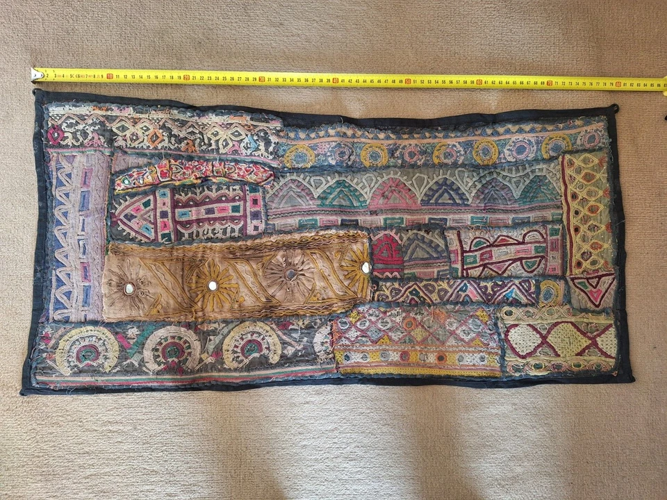 PATCHWORK  INDE RAJAHSTAN   ancien - Photo 1/4