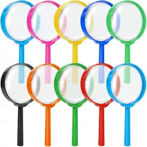10 PCS Mini Magnifying Glass for Kids, 5X Small Kid Magnifier for Hobbies and - Picture 1 of 8